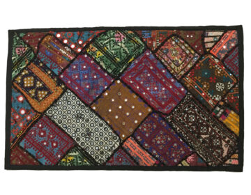 Hand Embroidered Wall Art Vintage - Medium